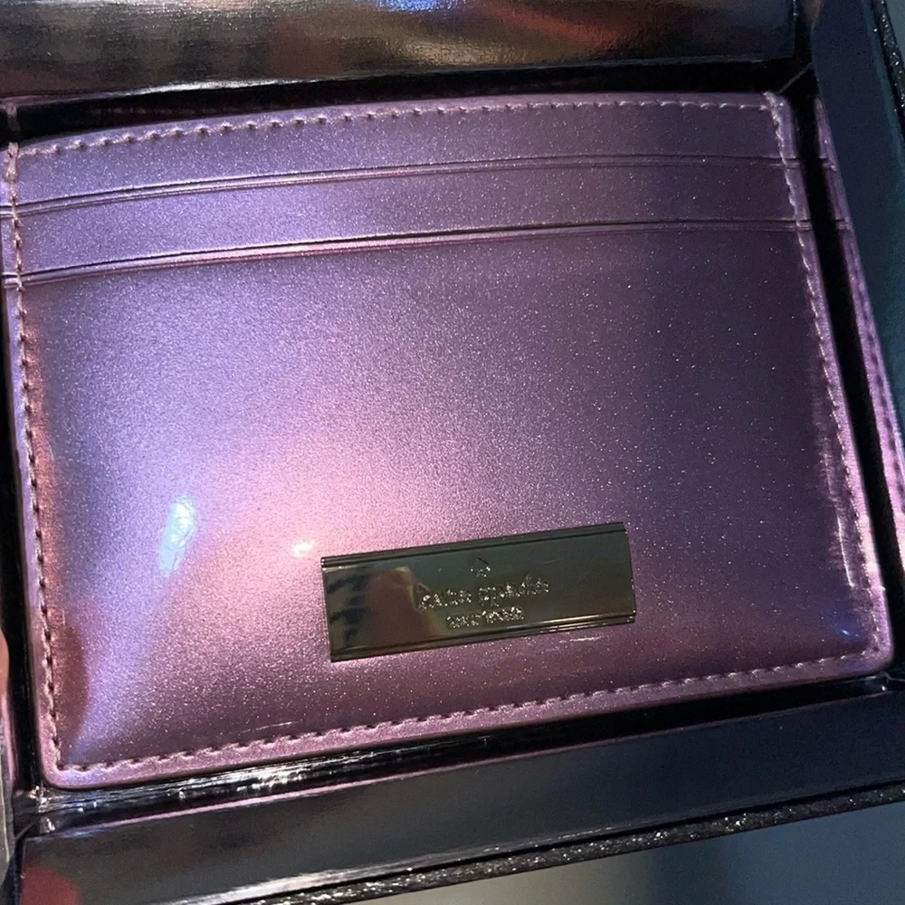 kate spade NWT/NIB! Kenzie Boxed Small Cardholder in Quartz Pink